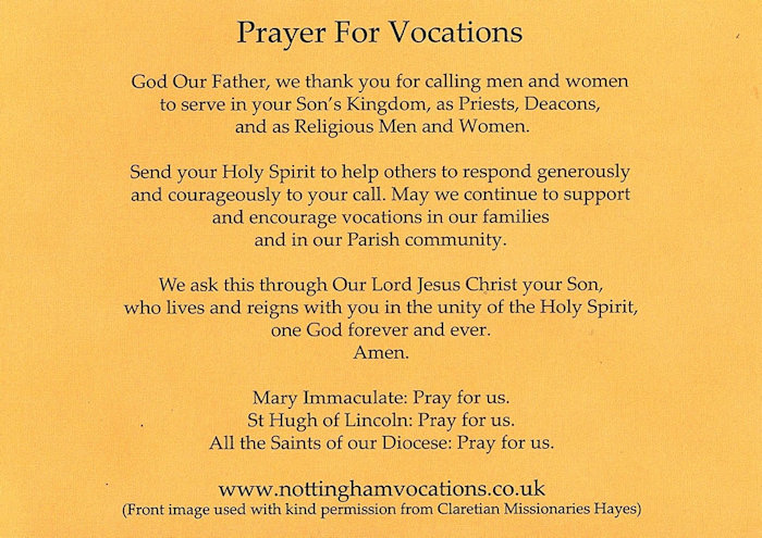 vocations prayer
